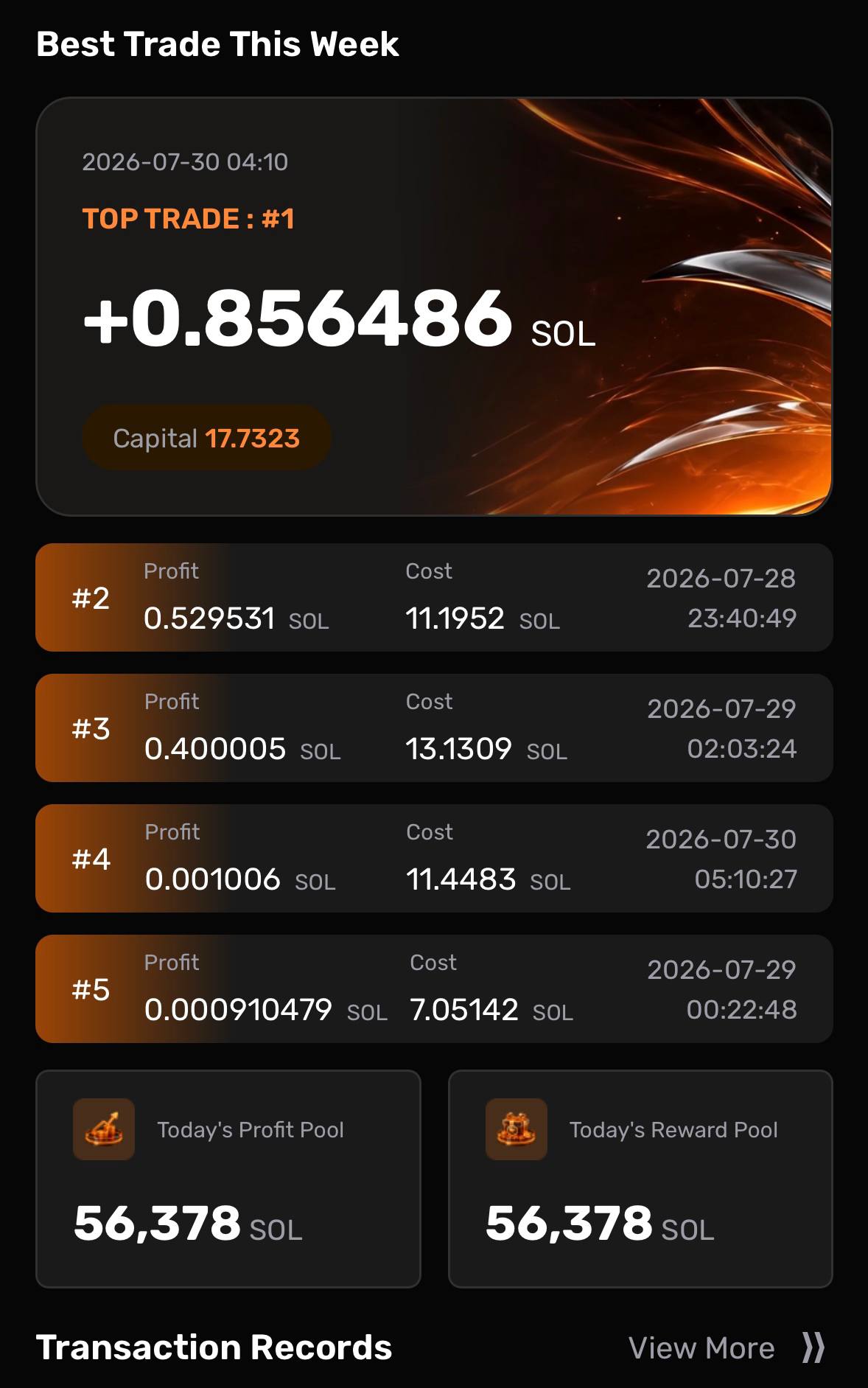 Atomic Arbitrage user interface